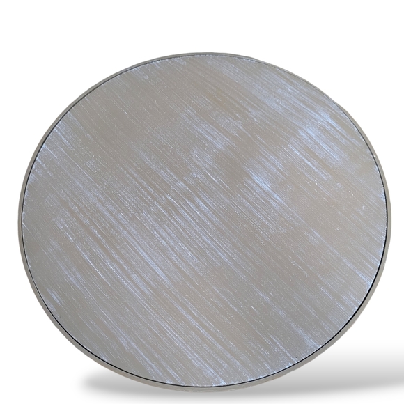 Hanobe Round Wood Decorative Coffee Table Tray Rustic Boho Washed Centerpiece - Picture 3 of 10